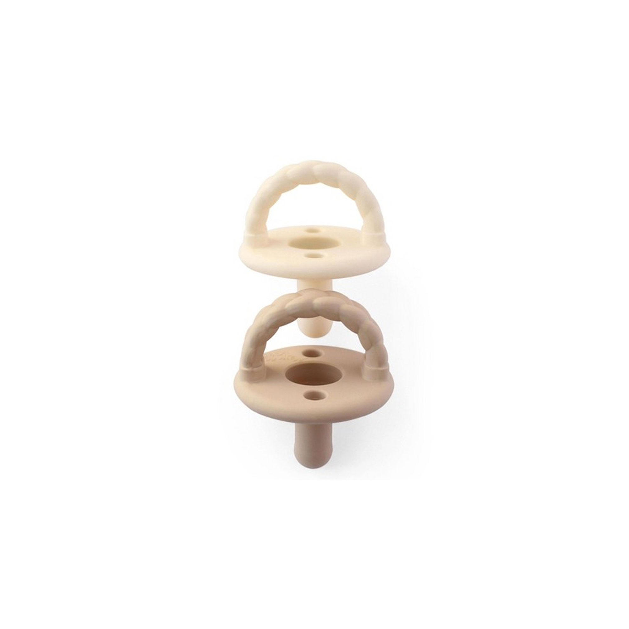 Itzy Ritzy Sweetie Soother Silicone Pacifiers – Buttercream/Toast