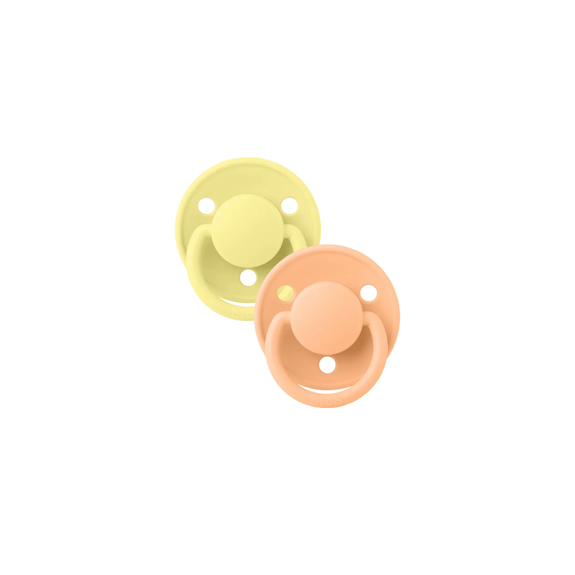 BIBS De Lux Pacifier 2 Pack Size 1 – Sunshine/Peach Sunset