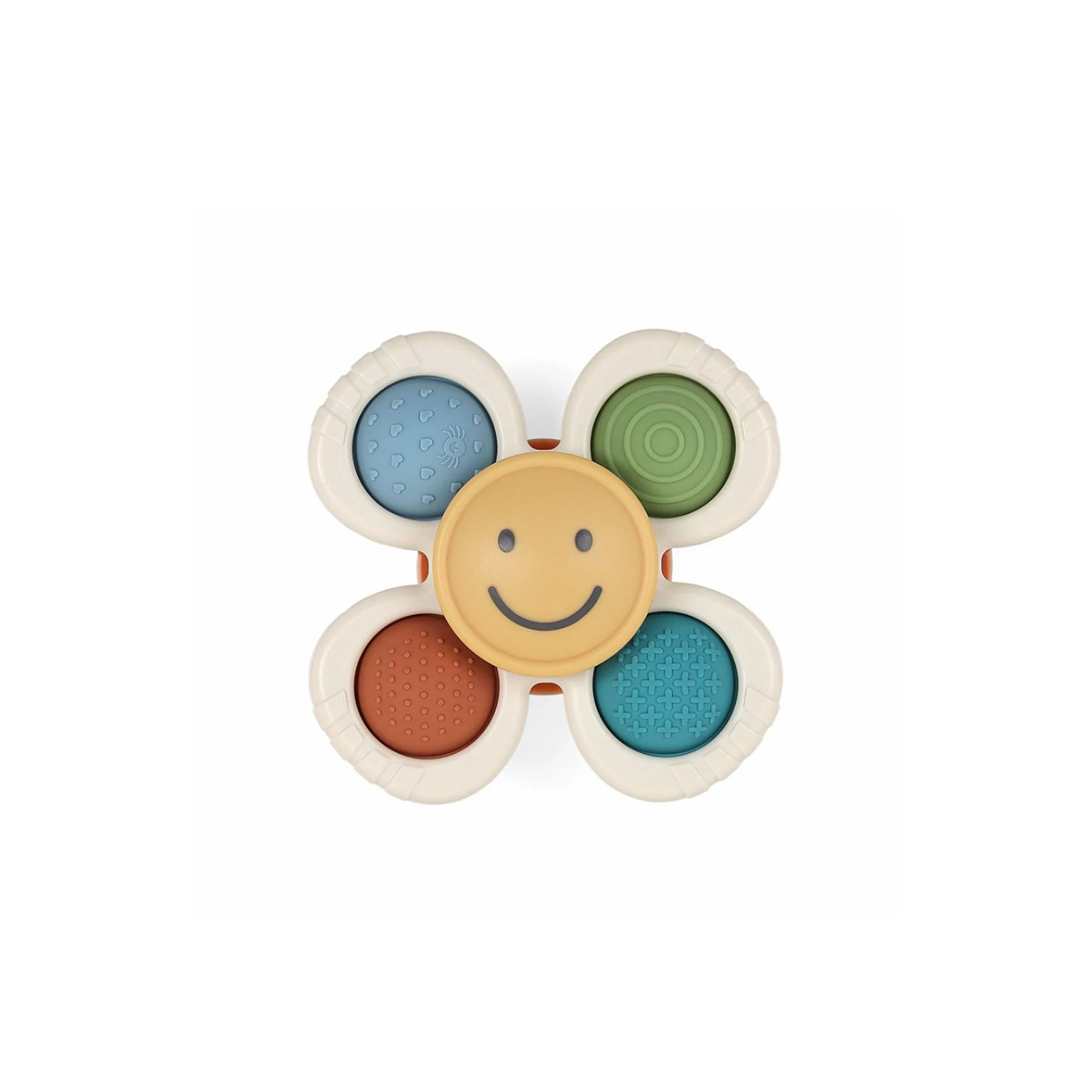Itzy Ritzy Itzy Pop and Whirl Fidget Spinner Travel and Bath Toy – Smile