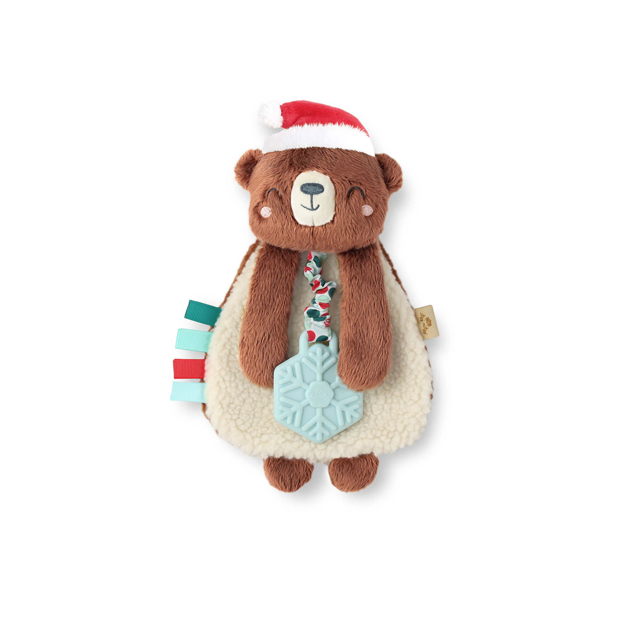 Itzy Ritzy Holiday Lovey Plush and Teether Toy – Bear
