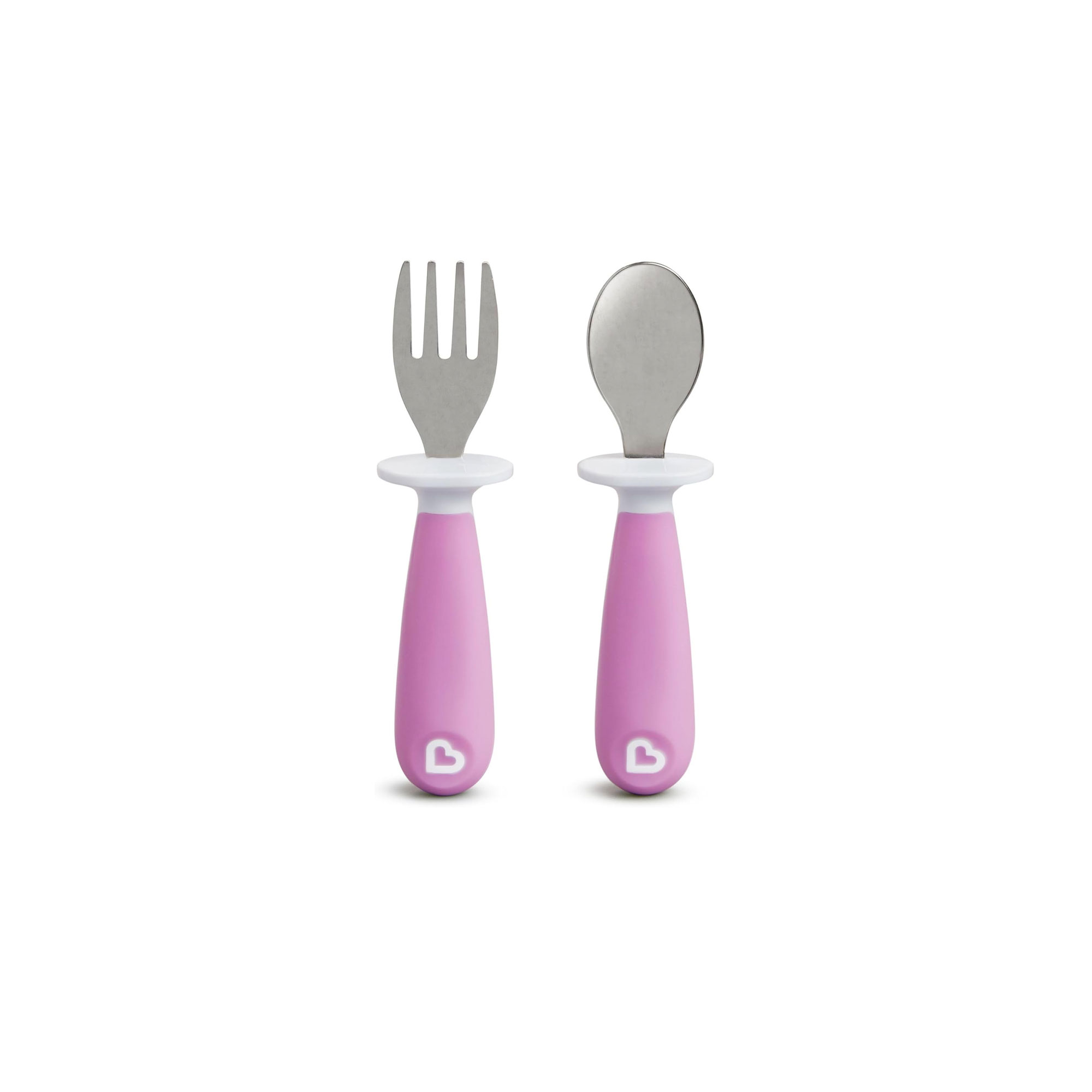 Munchkin Raise Toddler Fork and Spoon Set – Light Purple