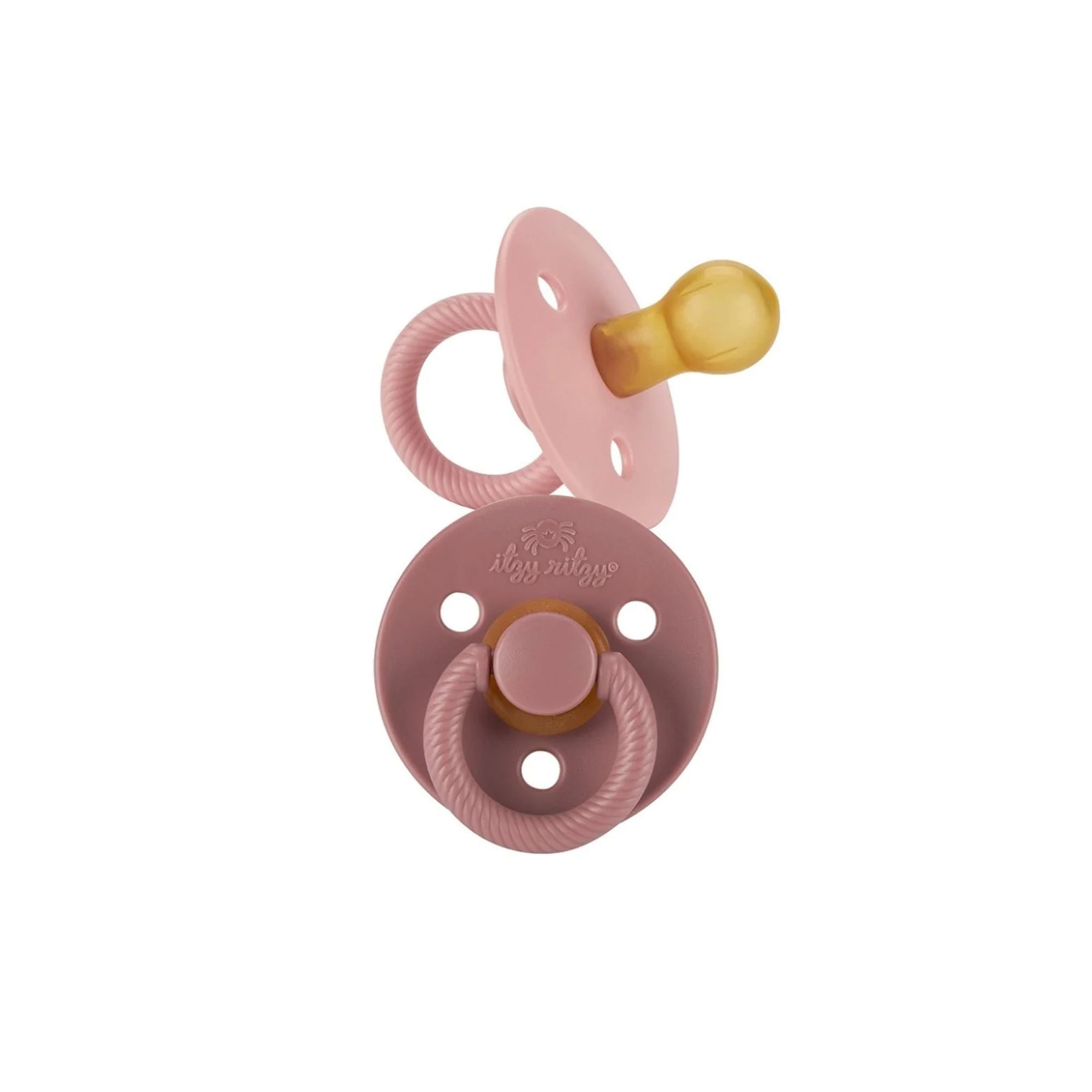 Itzy Ritzy Sweetie Soother Natural Rubber Pacifier 6-18M – Blossom/Rosewood